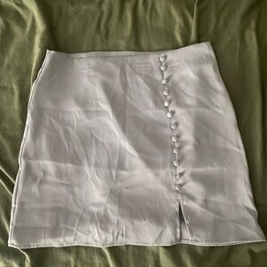 Forever 21 Satin Button Skirt